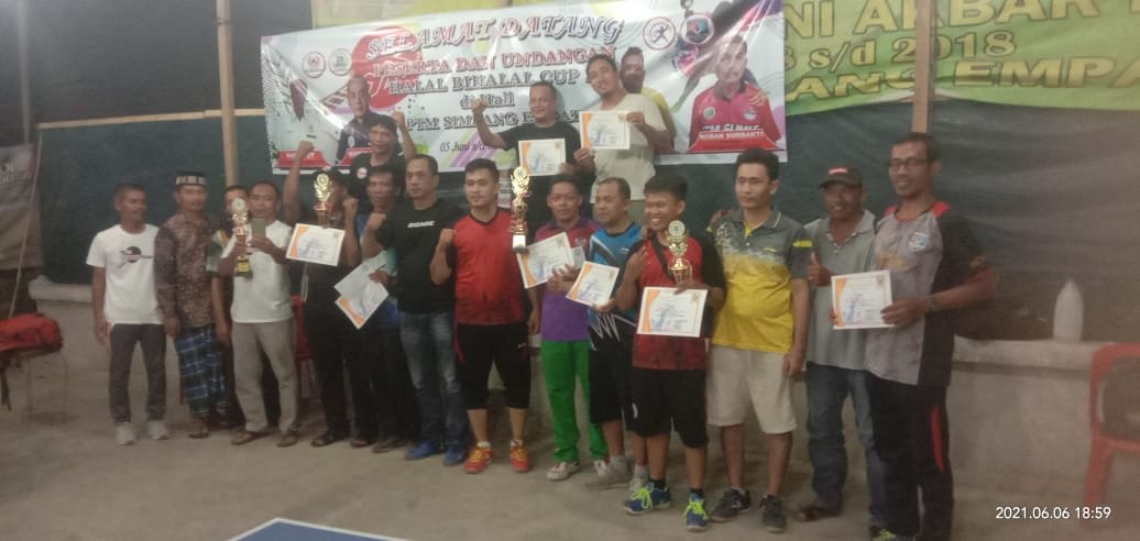 Tiga Kab/Kota Gelar Halal Bilhalal CUP 2021 dengan Memperlombakan Cabang Olahraga Tenis Meja