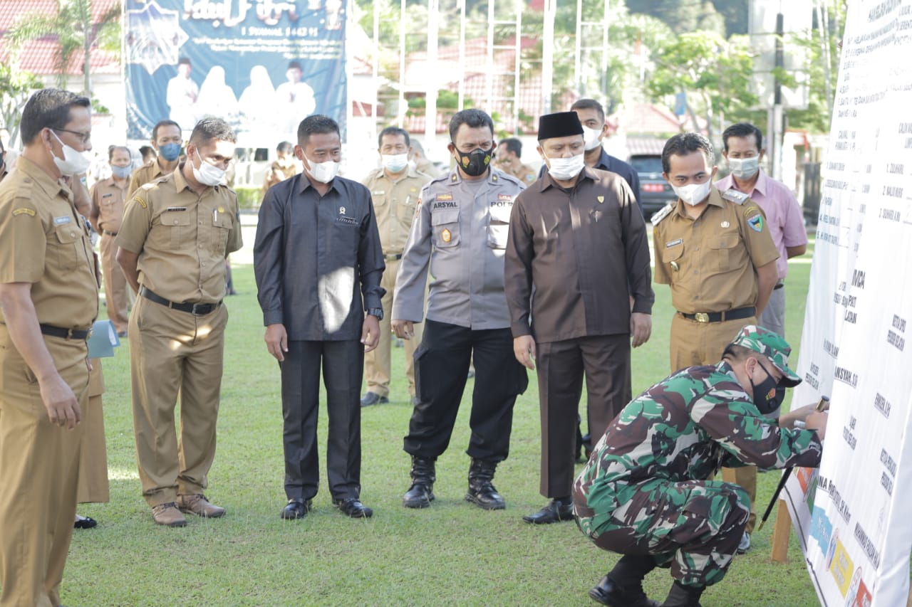 Dandim 0311/Pessel Hadiri Penandatangan Deklarasi Damai Pilwana