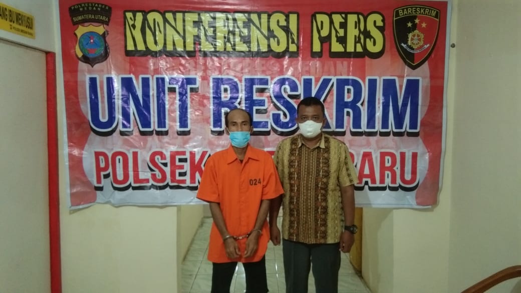 Reskrim Medan Baru Amankan Seorang Pria Berusia 41 Tahun Kantongi Shabu