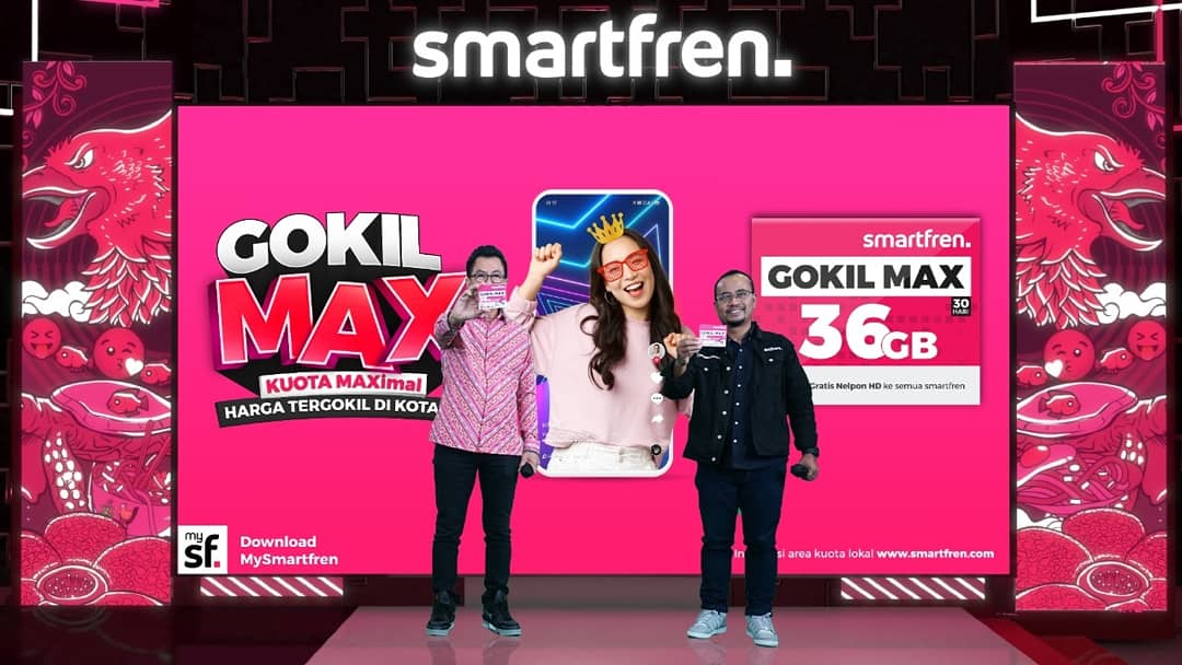Pakai Smartfren GOKIL MAX Terbaru, Nikmati Kuota Data Terbesar dan Harga Paling Gokil