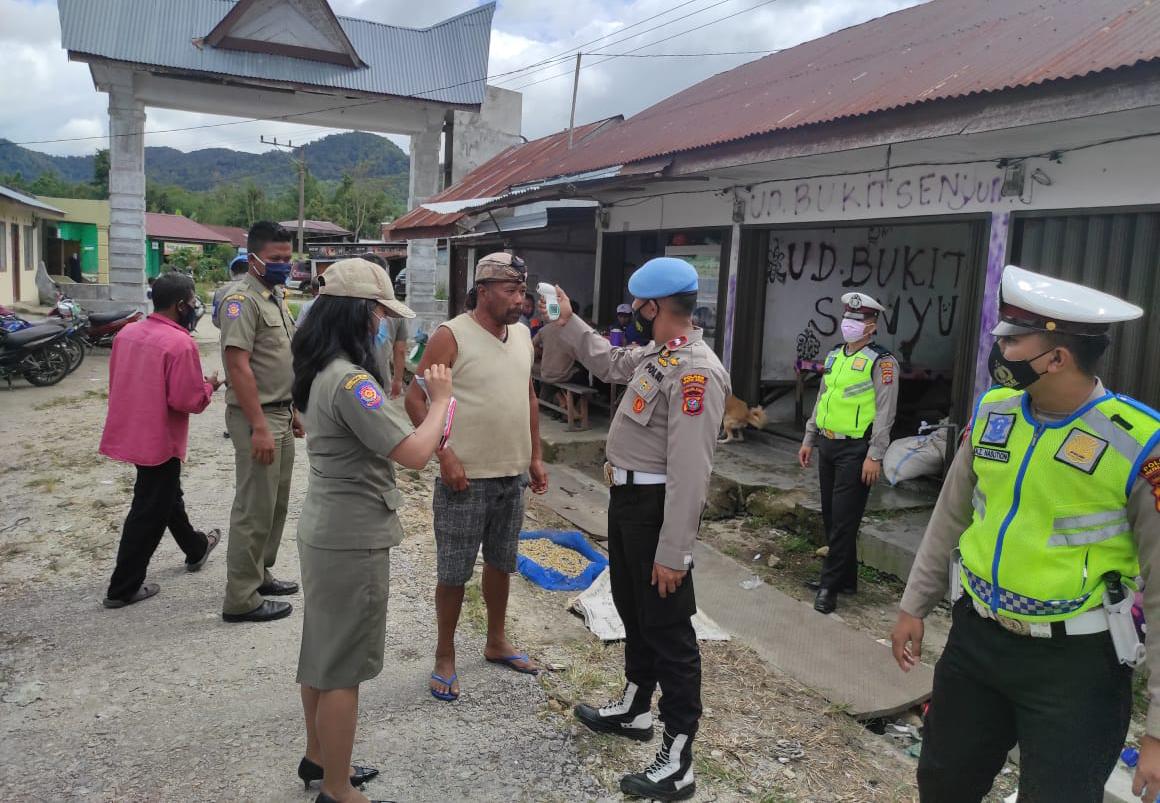 Polres Pakpak Bharat Laksanakan Ops Yustisi Dalam Rangka Penerapan Prokes