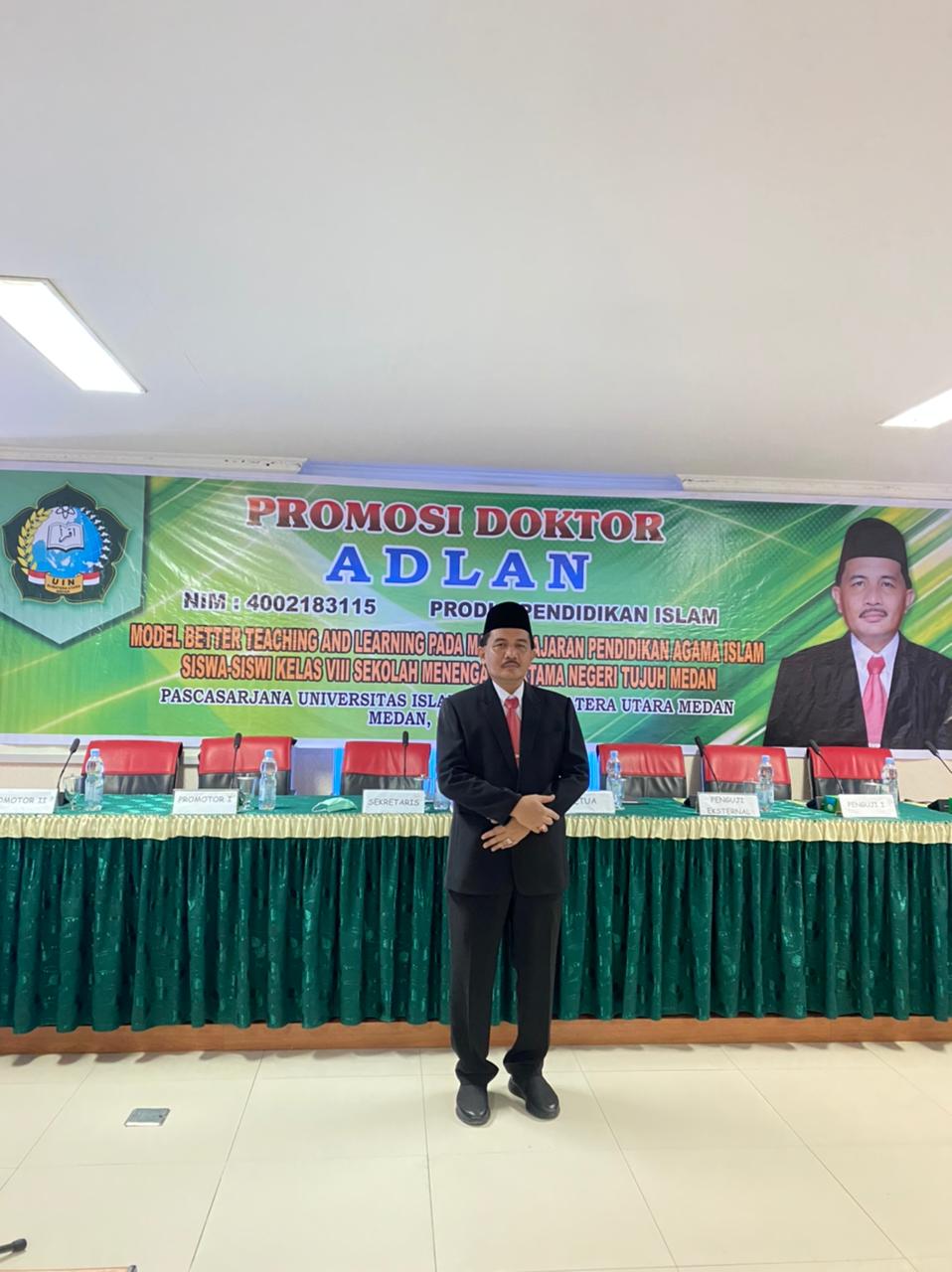 Kadisdik Medan Gelar Promosi Doktor, Adlan : Alhamdulilah Izin Allah SWT