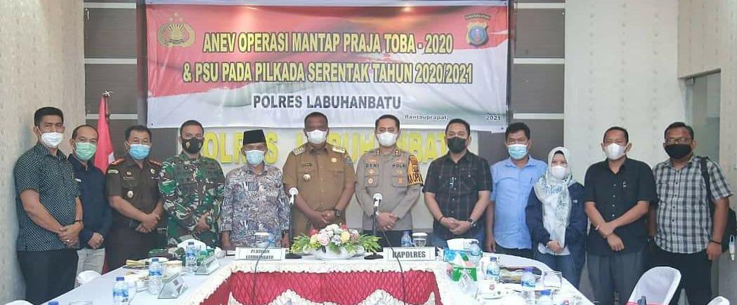 Bupati Labuhanbatu Hadiri Rakor Bersama Poldasu dan Bawaslu Provsu Dalam Pilkada Daerah PSU Jilid IIÂ 