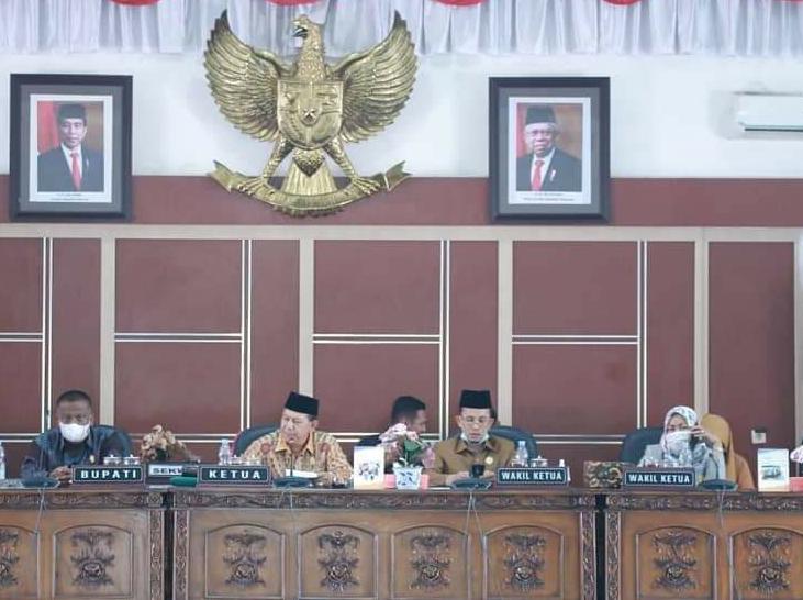 Bupati Labuhanbatu Sampaikan Nota Pertanggungjawaban Anggaran APBD Tahun 2020