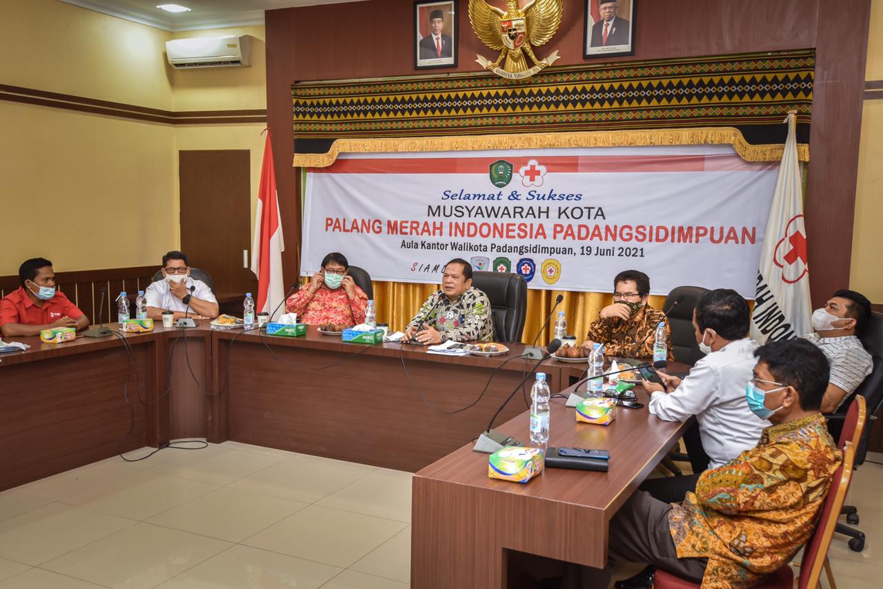 Walikota Irsan Nasution Buka Musyawarah PMI