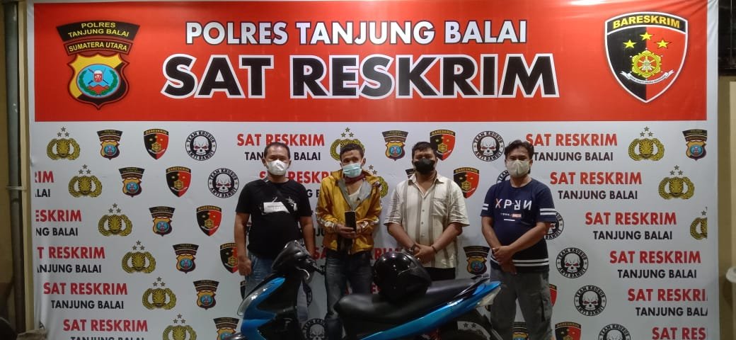 Tempo 15 Menit, Tekab Sat Reskrim Polres Tanjung Balai Bekuk 1 dari 2 Pelaku Jambret
