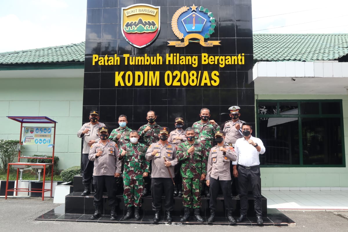 Ada Apa Kapolres Batubara Datangi Kodim 0208 Asahan?