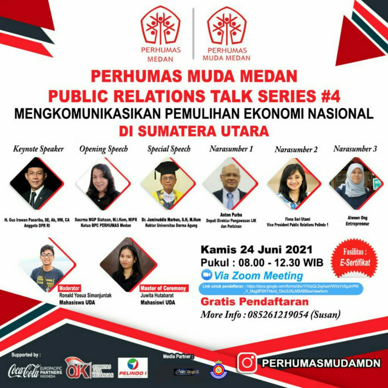 Perhumas Muda Medan Gelar Talkshow  (PMM Parts) Seri 4 Pemulihan Ekonomi Nasional di Sumatera Utara