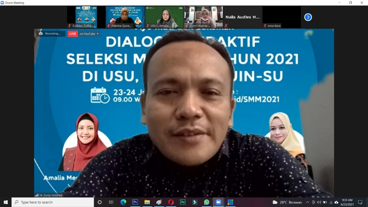 Unimed dengan USU dan UIN-SU Gelar Sosialiasi Seleksi Mandiri 2021