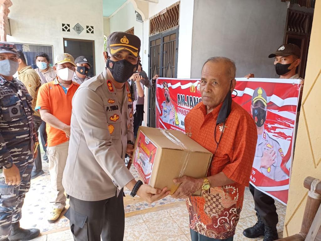 Polres Tanjung Balai Laksanakan Rangkaian Pemberian Bansos dalam Rangka Hari Bhayangkara ke-75