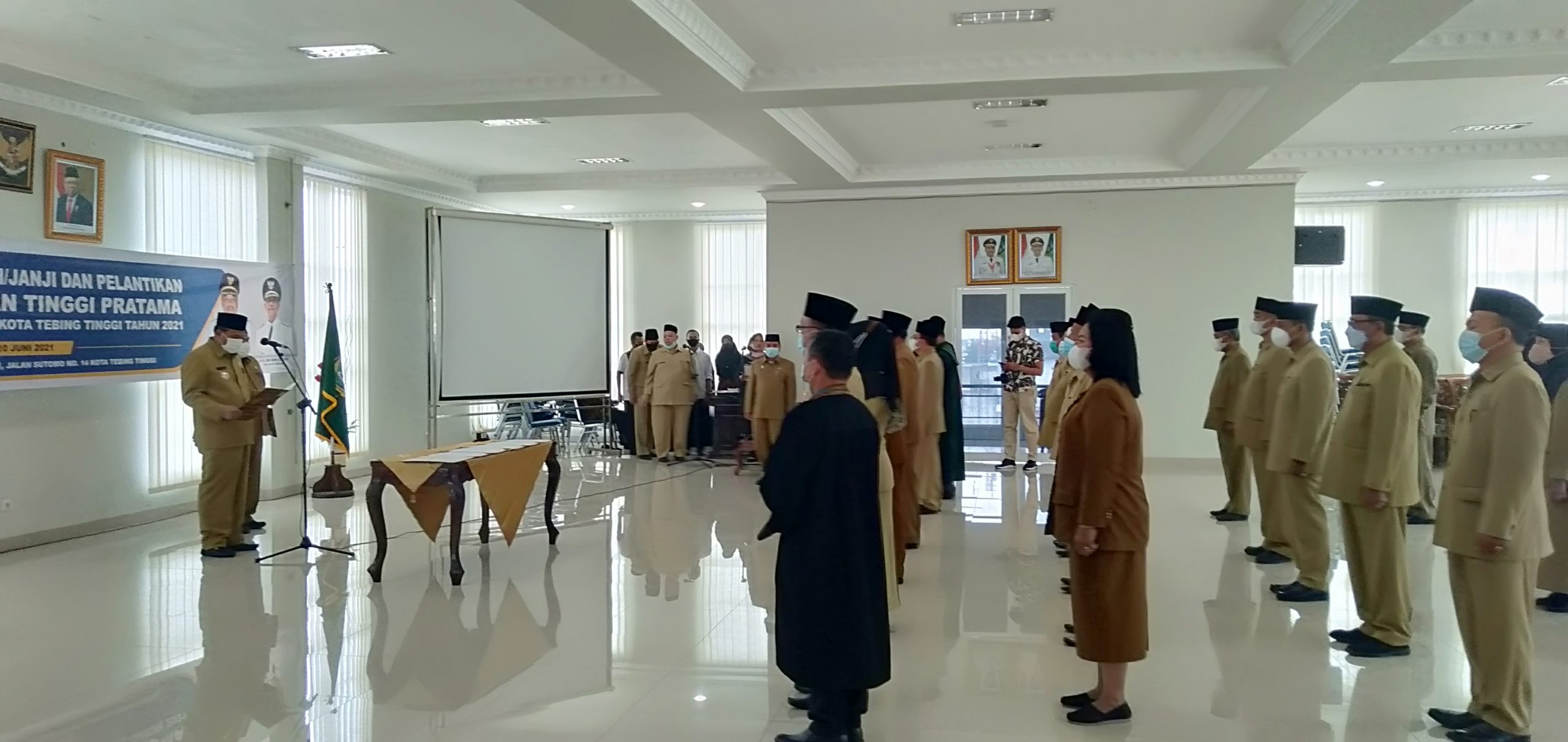 Wali Kota Lantik 20 Pejabat Pimpinan Pratama Pemko T.Tinggi, Ini Nama-namanyaÂ 