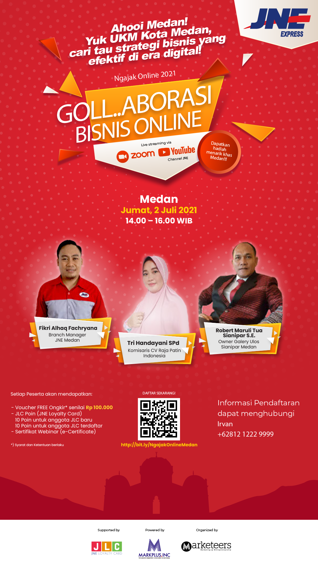 Ngajak Online dan Kirim Gratis di HUT Kota Medan Ke-431