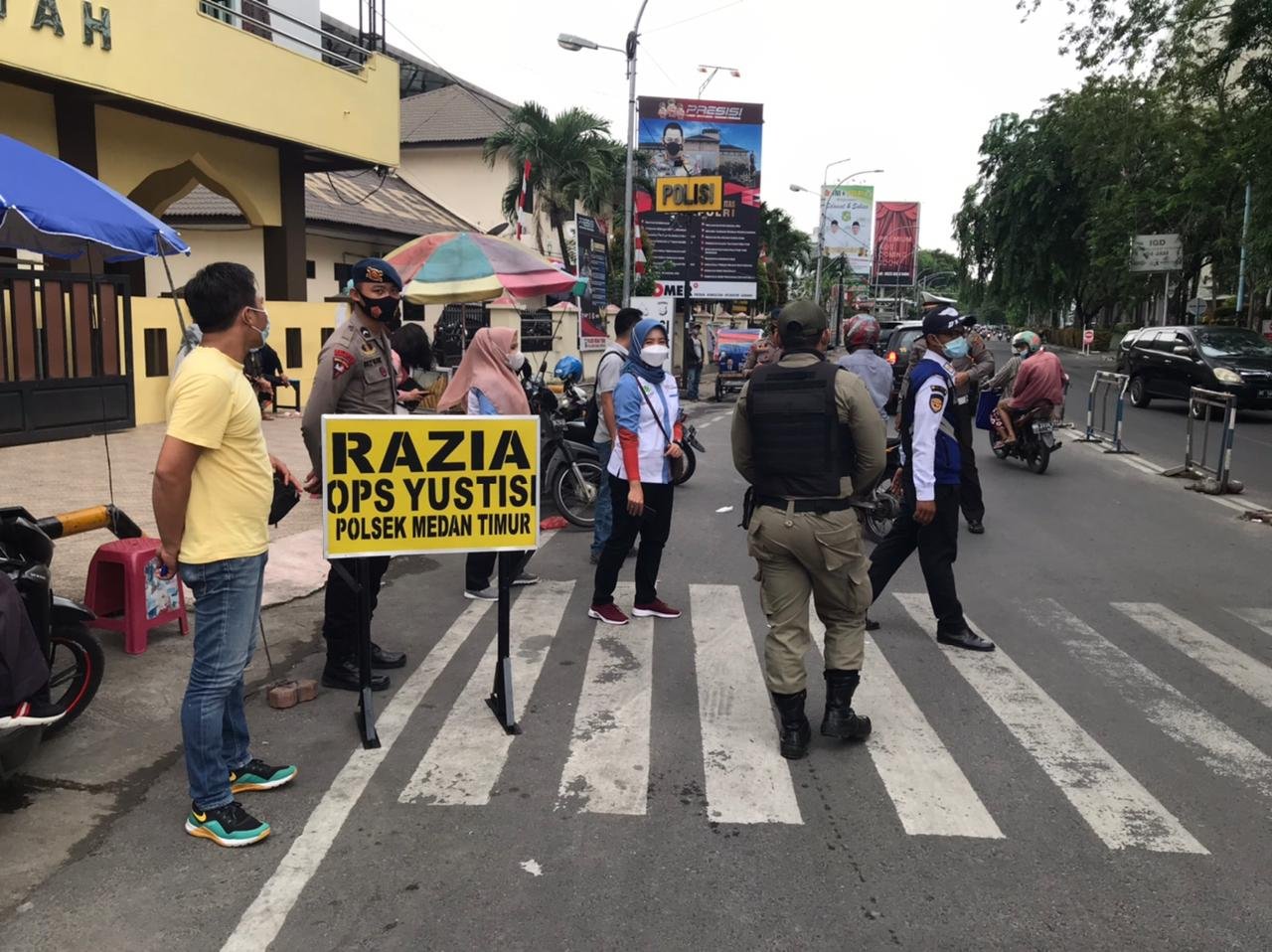 Polsek Medan Timur Gelar KRYD Cegah Covid-19