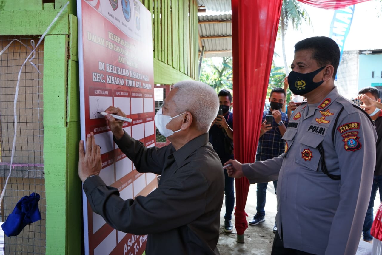 Kelurahan Kisaran Naga Jadi Kampung Tangguh Anti Narkoba