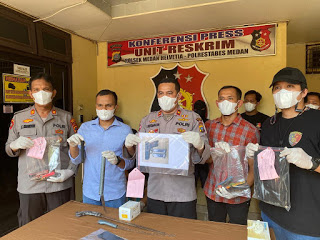 Polsek Helvetia Tembak 1 dari 3 Pelaku Pencuri Senpi Milik Anggota Polisi
