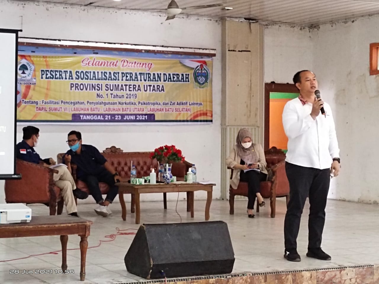 Sambut Hari Bhayangkara ke-75 Tahun, Polres Labuhanbatu Ajak Mahasiswa Labuhanbatu Tidak Terlibat Narkoba