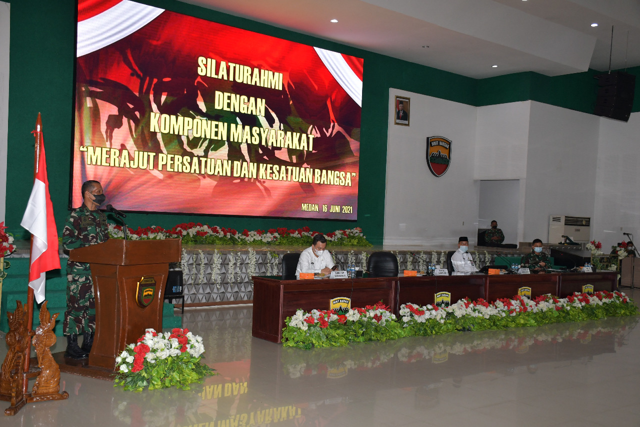 Pangdam I/BB Silaturahmi dengan Komponen Masyarakat Sumatera Utara