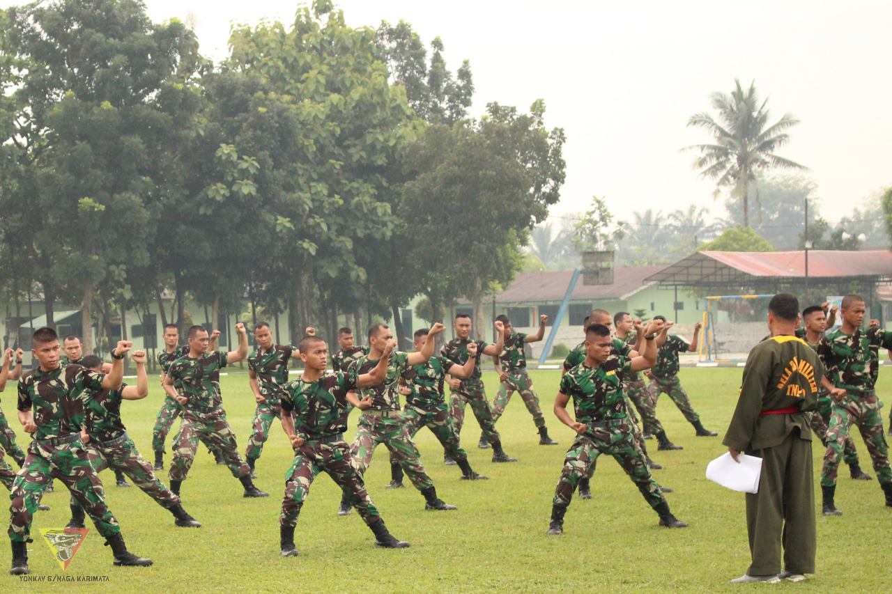 Prajurit Yonkav 6/NK Gelar Ujian Kenaikan Tingkat