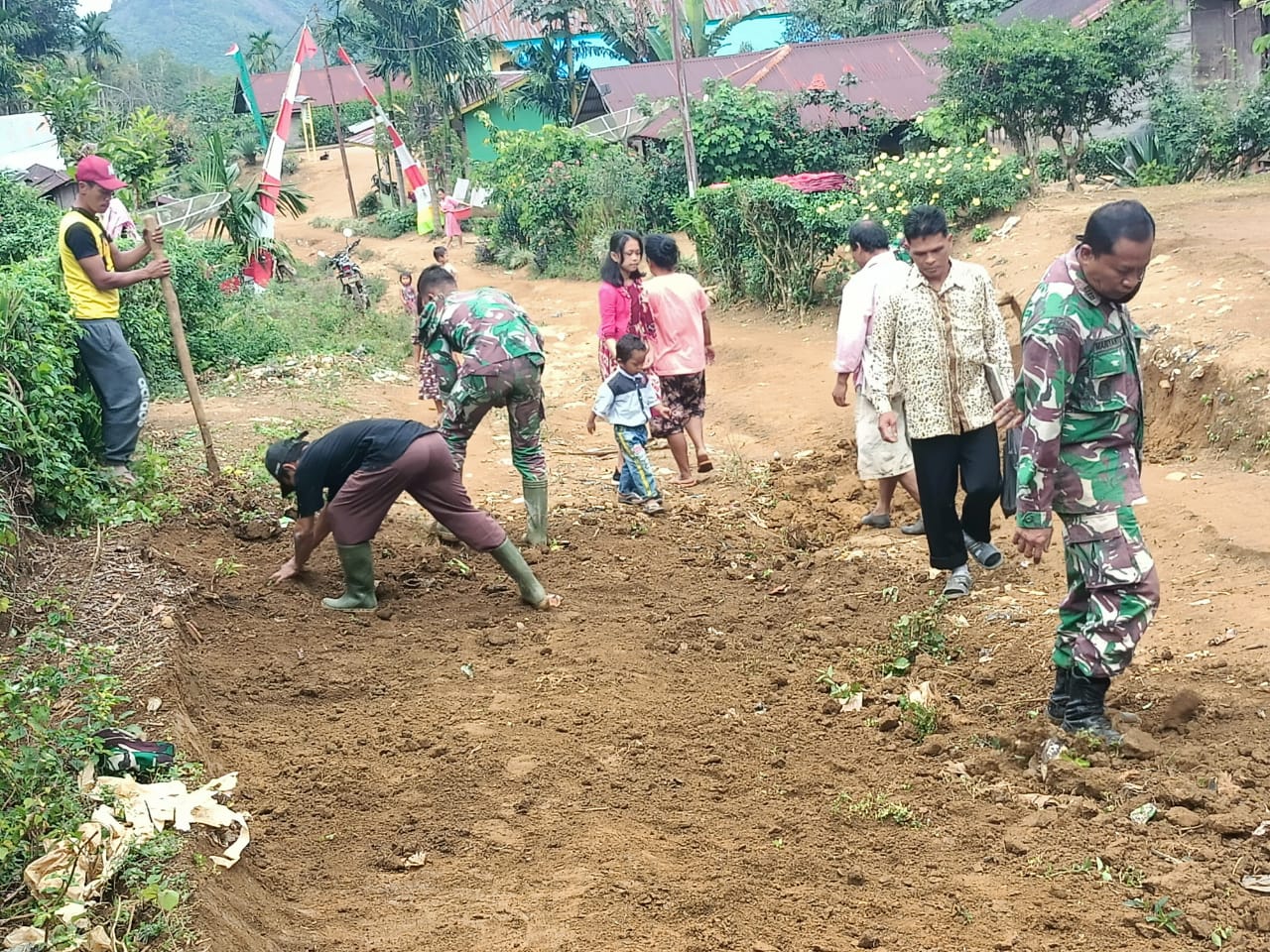 TMMD Ke-111 Kodim 0212/TS Akselerasikan Pembangunan Dipelosok Desa