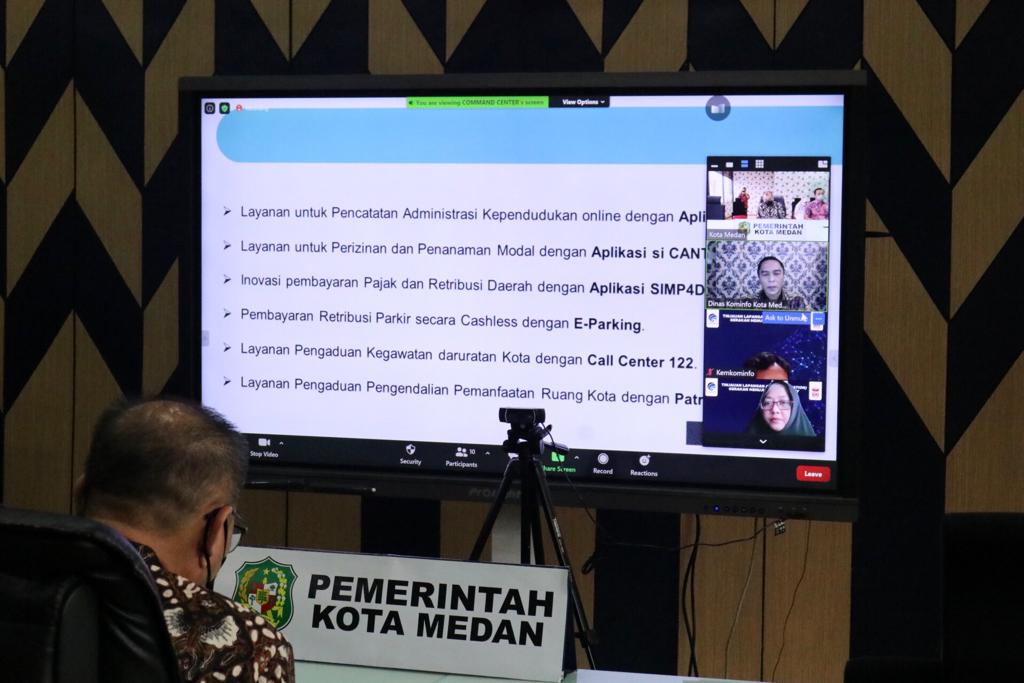 Evaluasi Program Smart City, Tim Kementerian Kominfo Lakukan Tinjauan Lapangan ke Pemko Medan