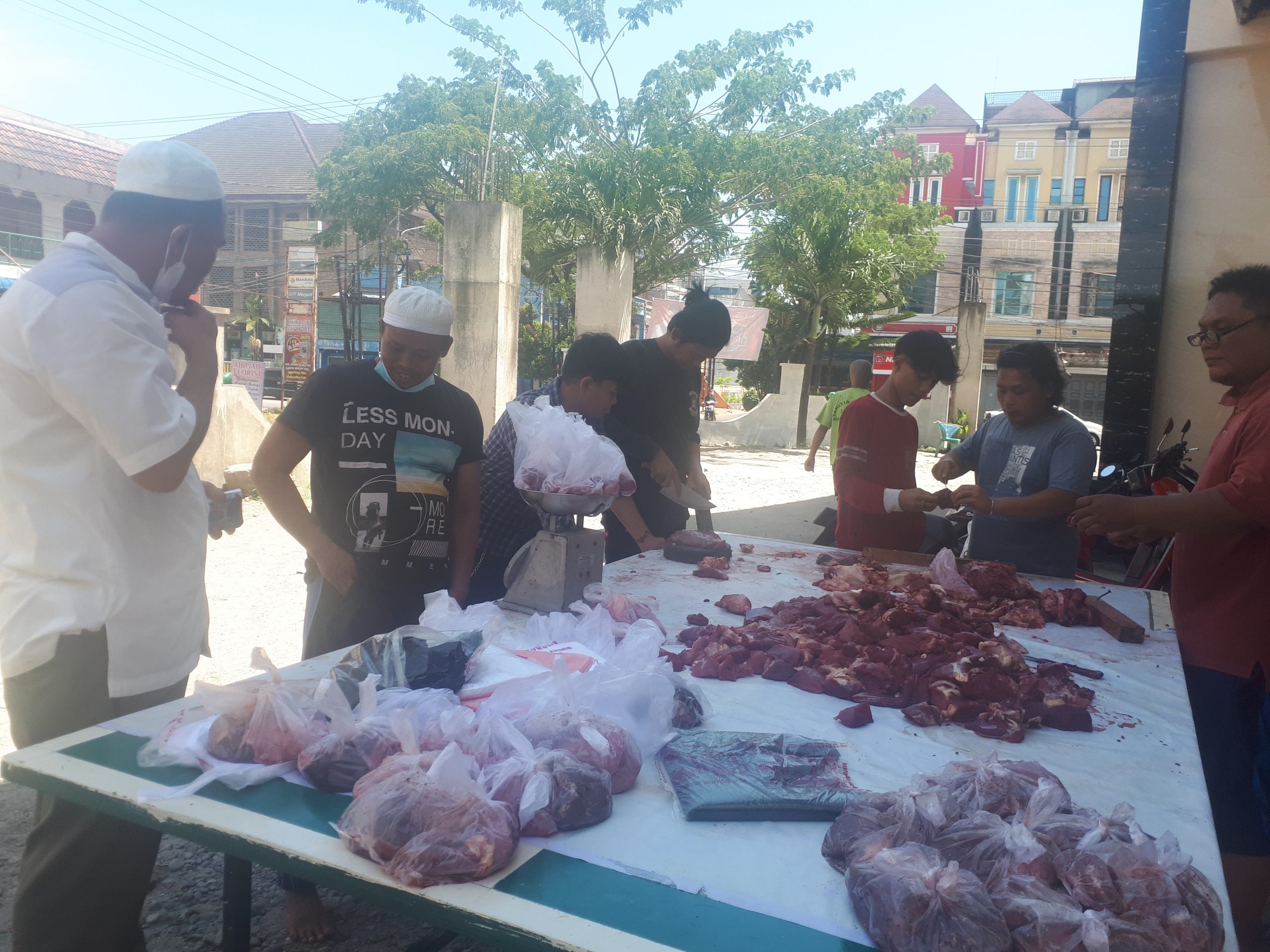 Idul Adha 1442 H, Masjid Raya Mandala Sembelih 2 Ekor Sapi dan 4 Kambing