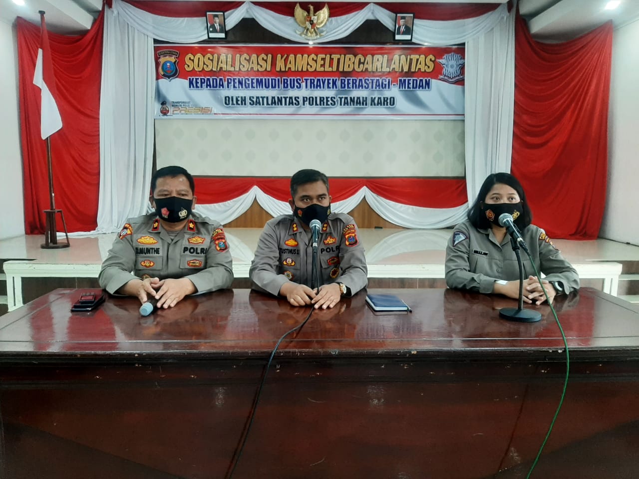 Kapolres AKBP Yustinus Setyo SH SIK: Untuk Mengatasi Kemacetan Jalan Jamin Ginting, Kabanjahe - Medan Kita Harus Kerja.