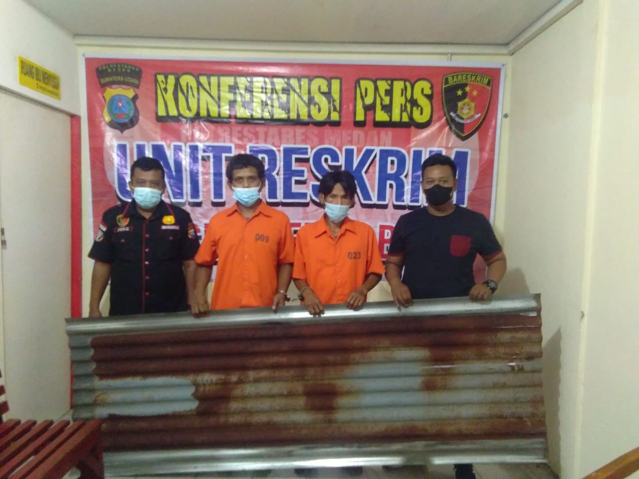 Tekab Polsek Medan Baru Ringkus 2 Pelaku Pencurian Rumah Kosong