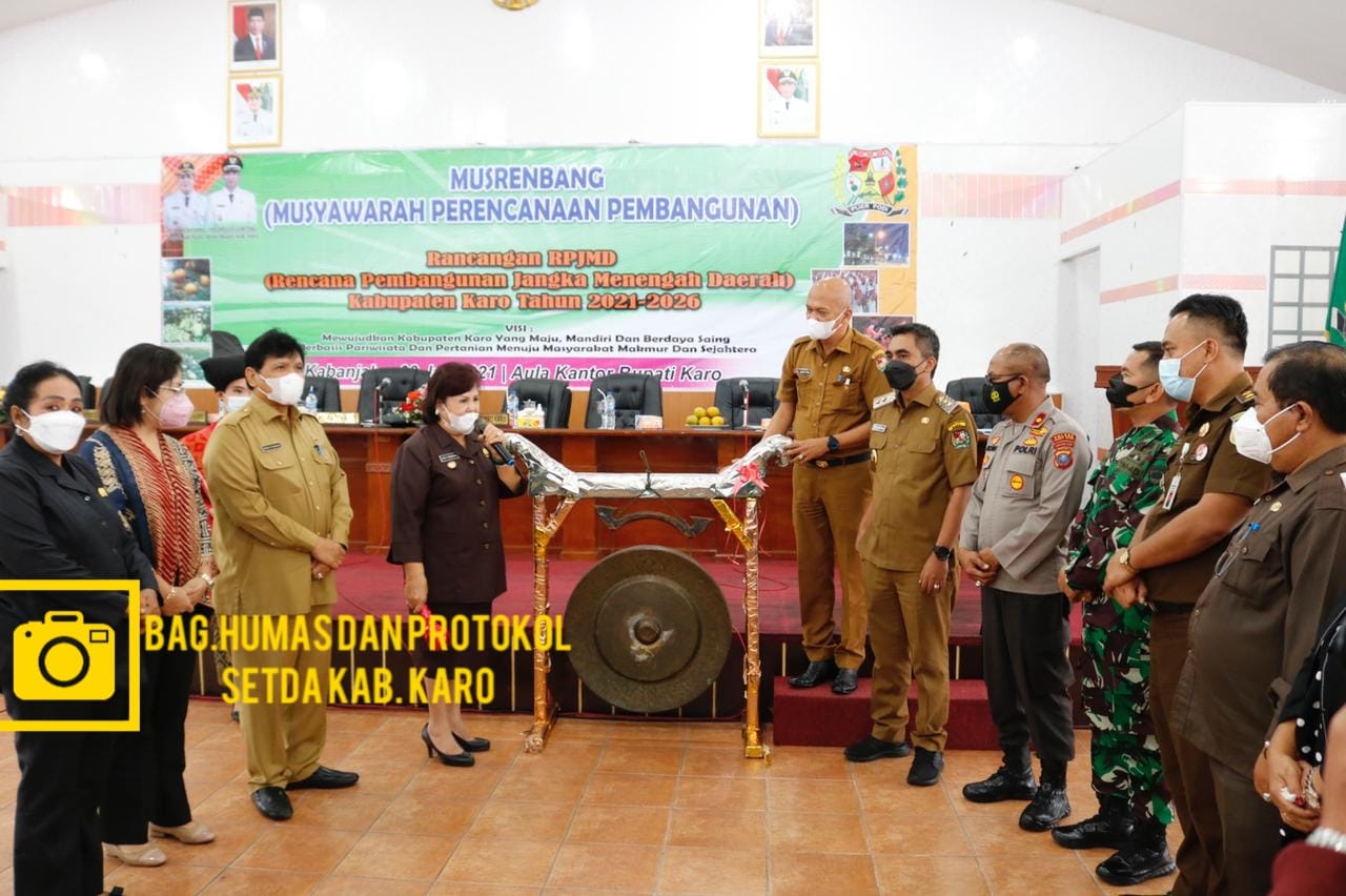 MUSRENBANG RPJM 2021-2026, BUPATI KARO : MEWUJUDKAN KABUPATEN KARO YANG MAJU, MANDIRI DAN BERDAYA SAINGÂ 