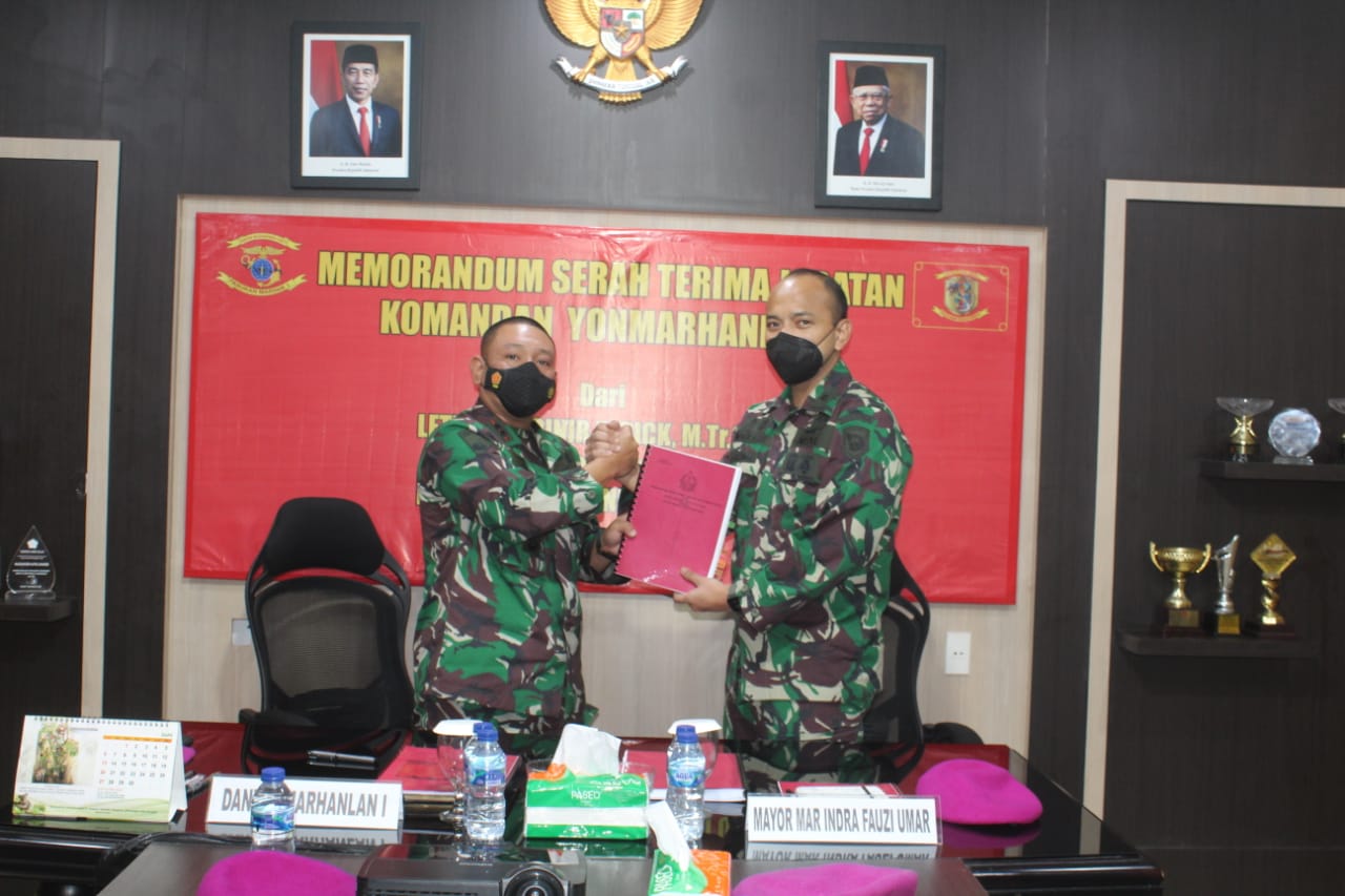 Kunjungan Komandan Lantamal I di Mako Yonmarhanlan I Belawan