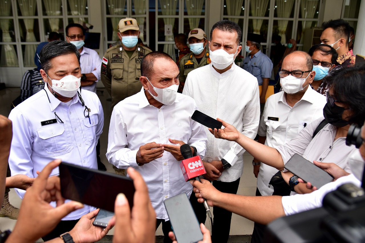 Medan -Sibolga Masuk Level 4, Gubernur Sumut Perpanjang PPKM Mikro untuk 12 Kabupaten/Kota