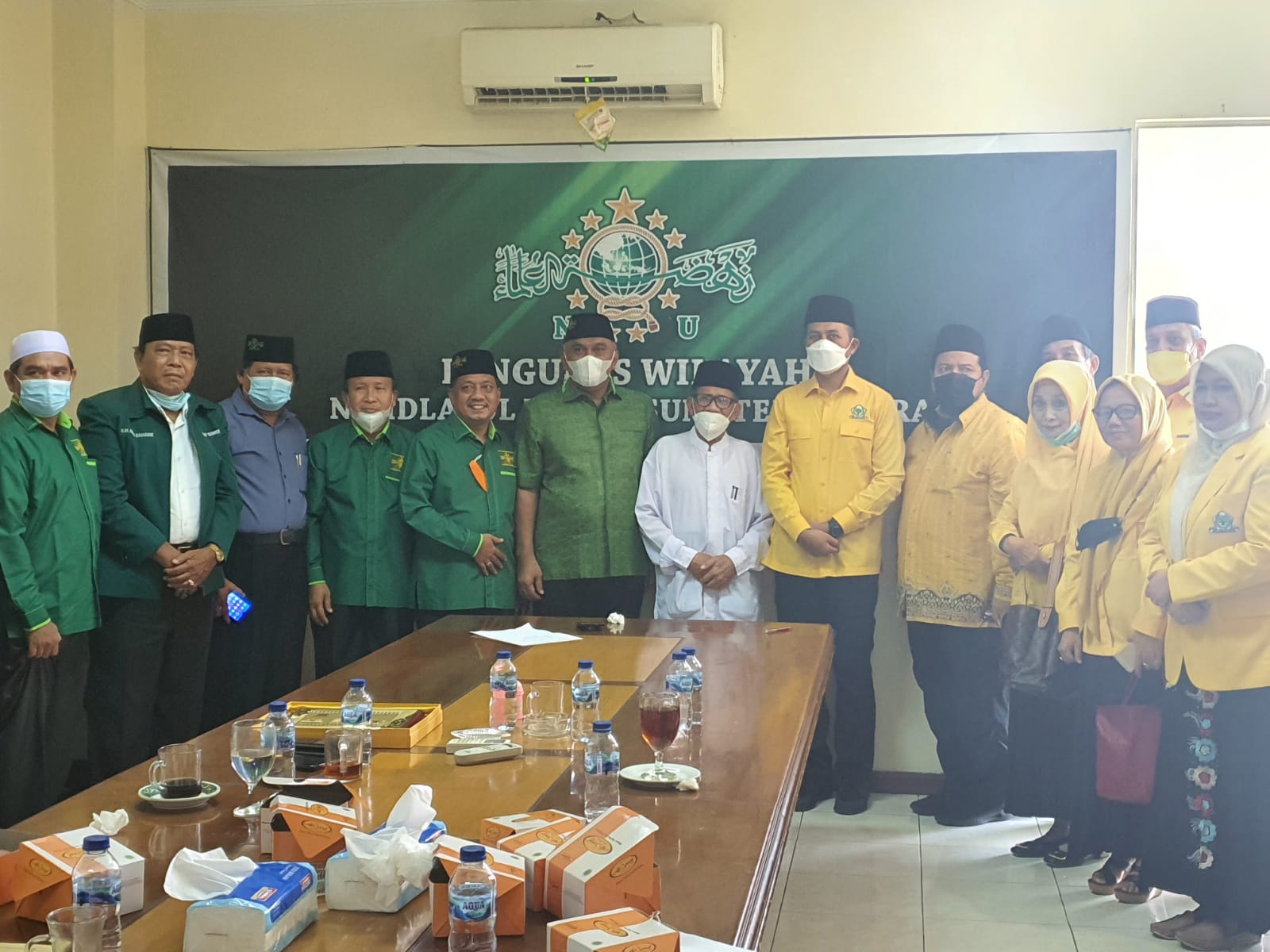 Ketua Golkar Sumut Silaturahmi ke PW NU dan PW Muhammadiyah Sumut, Ijeck Minta  Bimbingan Ulama