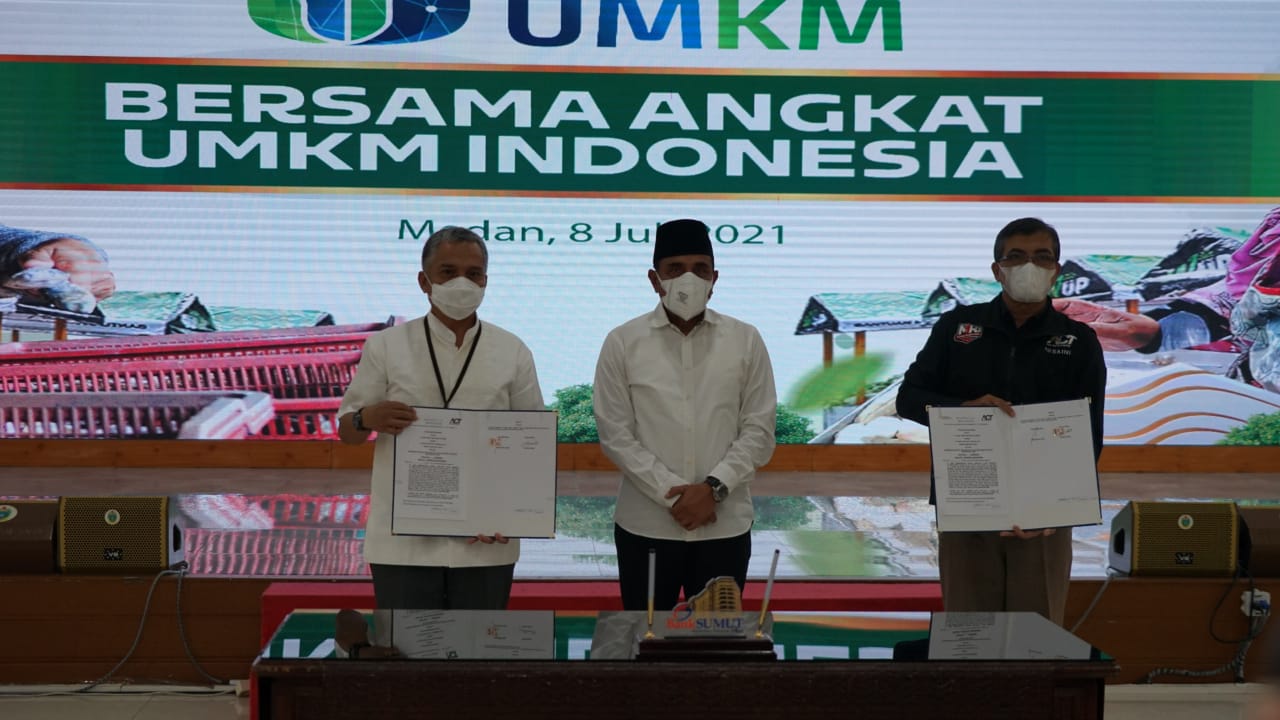 Kolaborasi Bank Sumut dan ACT Kelola Wakaf Uang dan Produktif di Sumut