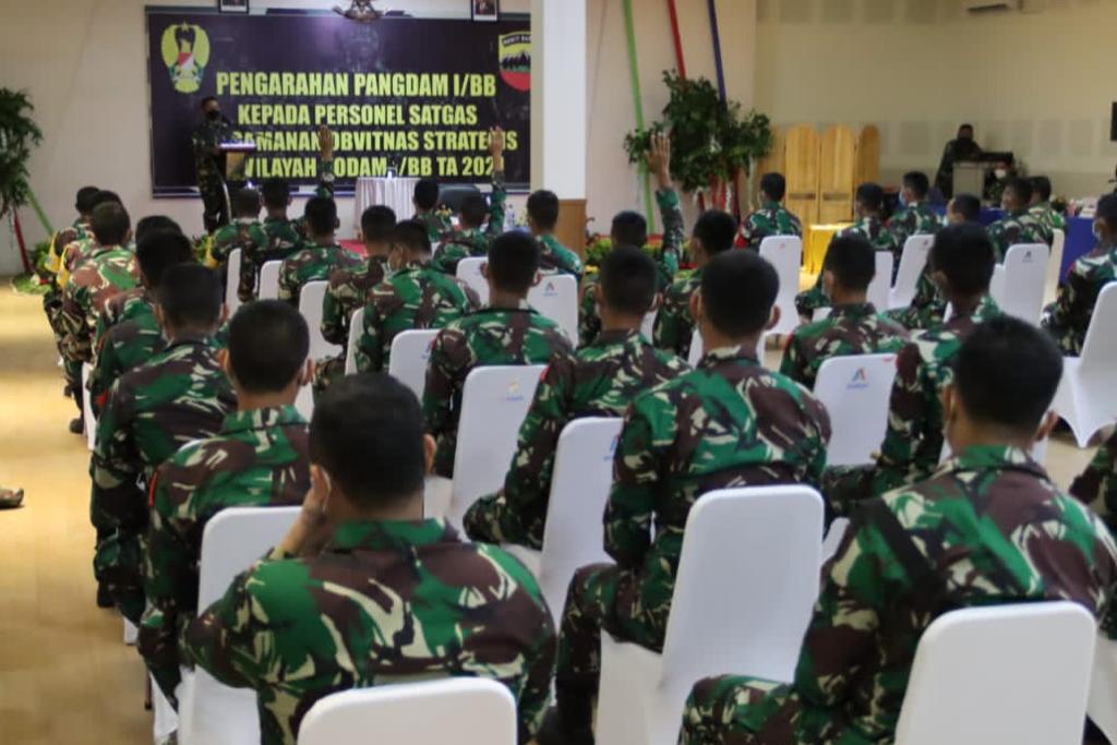 Pangdam I/BB menerima Vidcon dari Kasad  Beri Pembekalan Personel BKO dan Pamobvit