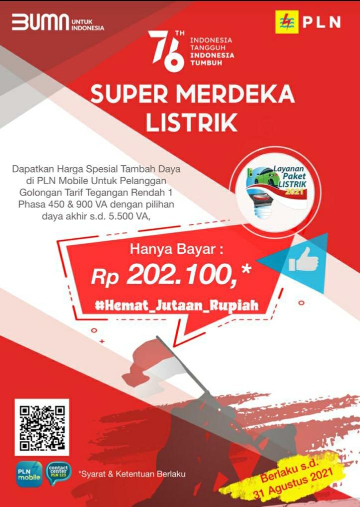 Memeriahkan HUT RI, PLN Hadirkan Layanan Super Merdeka Listrik