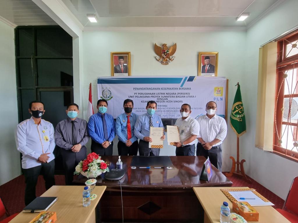 PLN-Kejari Aceh Singkil Tandatangani MoU, Guna Mendukung Kinerja