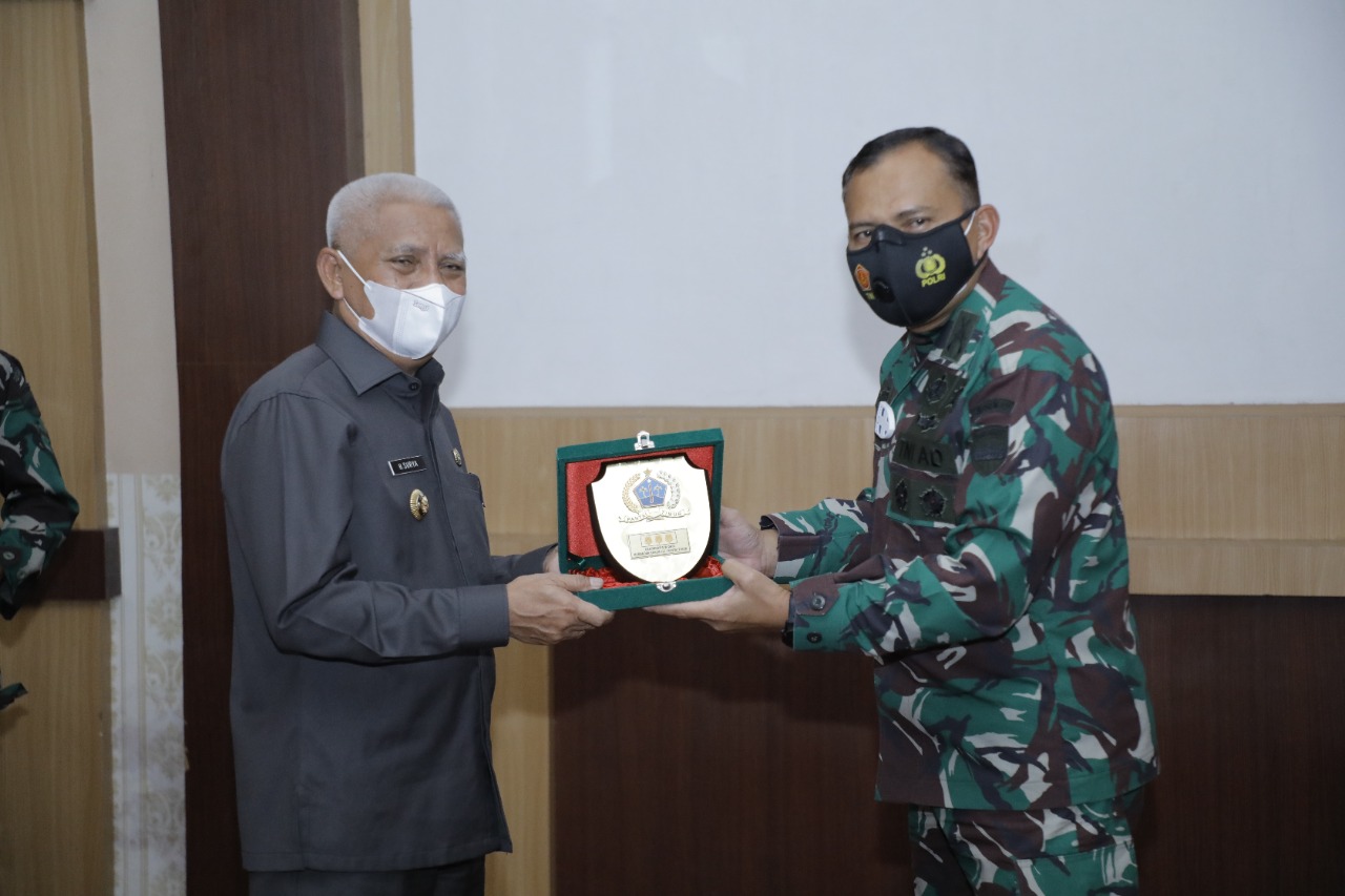 Bupati Asahan Sambut Kunjungan Danrem 022/PT ke Makodim 0208/AS