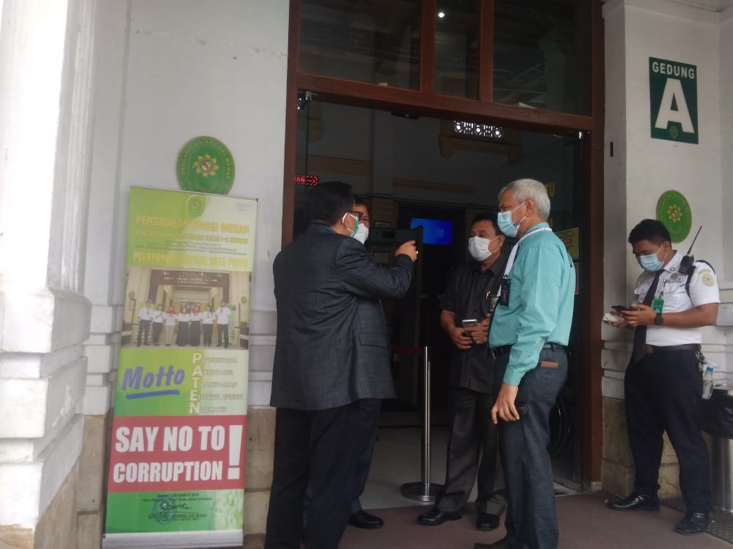 PN Medan tata ulang ruangan, guna menggunakan Prokes