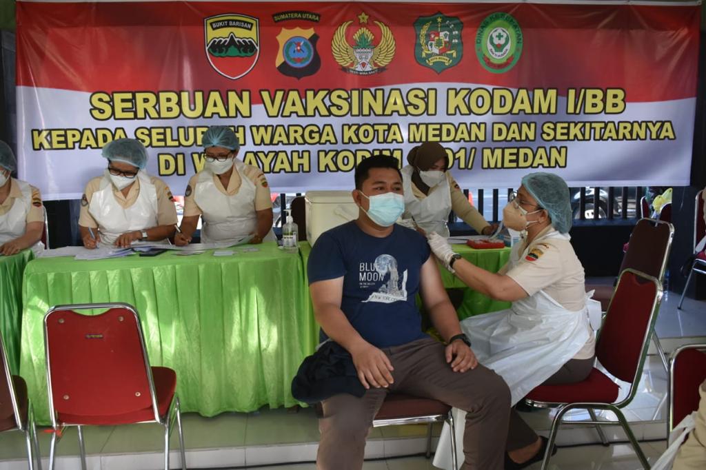Kodam I/BB Percepat Herd Immunity Vaksinasi Dikebut
