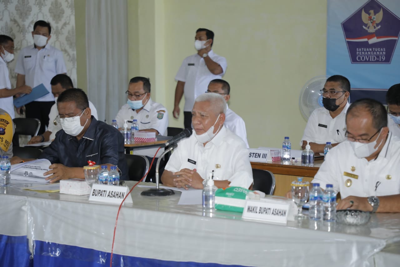 Bupati Asahan Pimpin Rapat Tindak Lanjut Tentang PPKM Berbasis Mikro