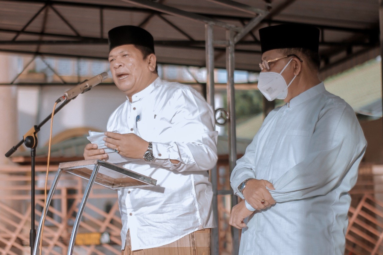 Walikota Irsan Nasution Ajak Jemaah Doakan Pandemi Segera Berakhir