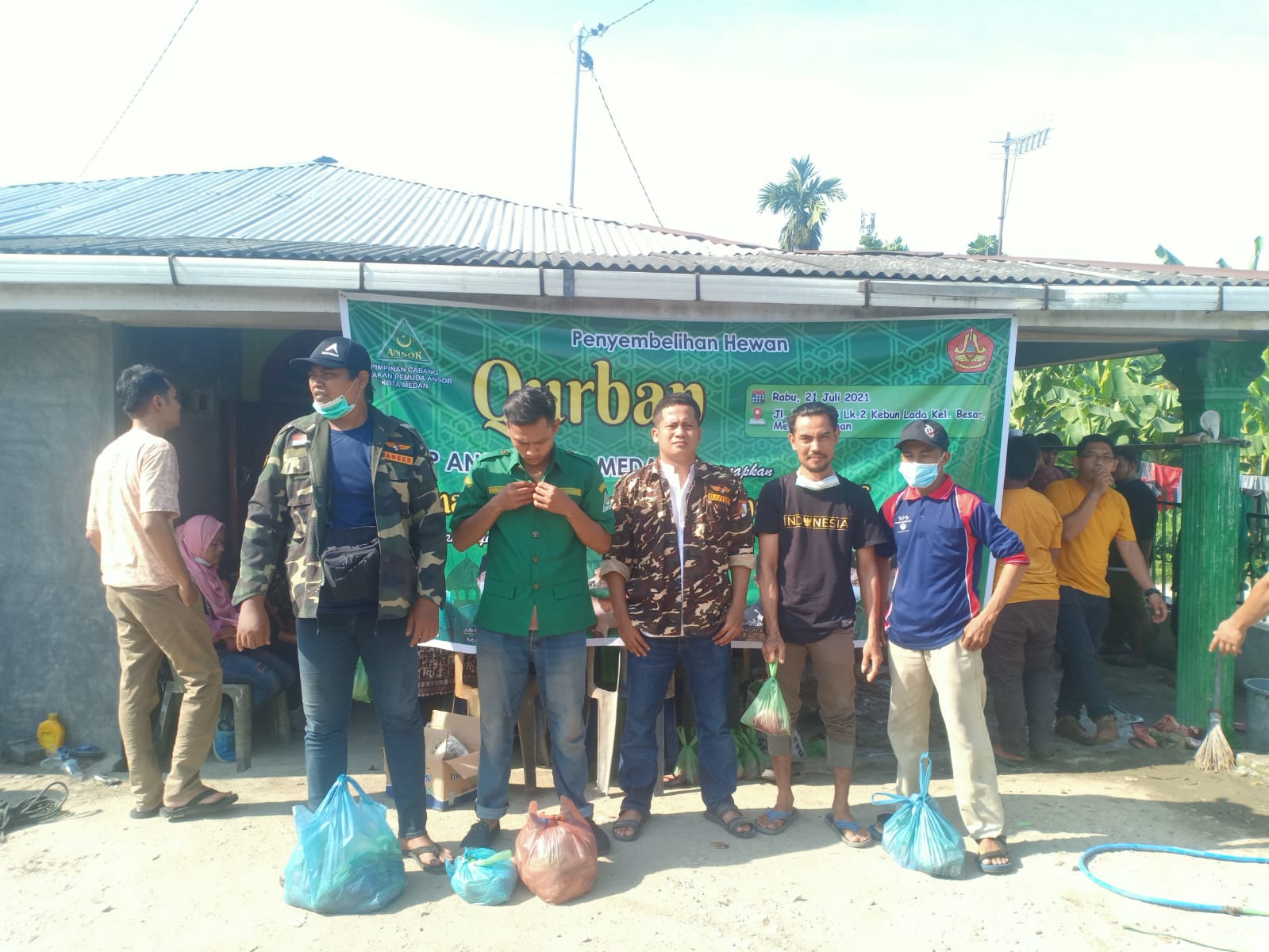 GP Ansor Kota Medan Sembelih 1 Ekor Sapi dan 3 Ekor Kambing