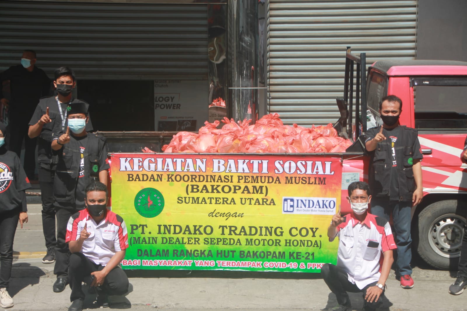 PT Indako Trading Coy Percayakan Kembali Bakopam Salurkan Bantuan Sembako Tahap VII