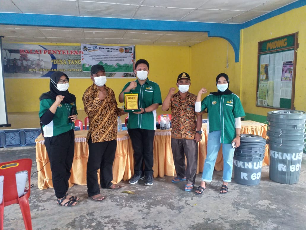 KKN PPM USU R 60 Sosialisasikan pengolahan sampah di desa Denai lama