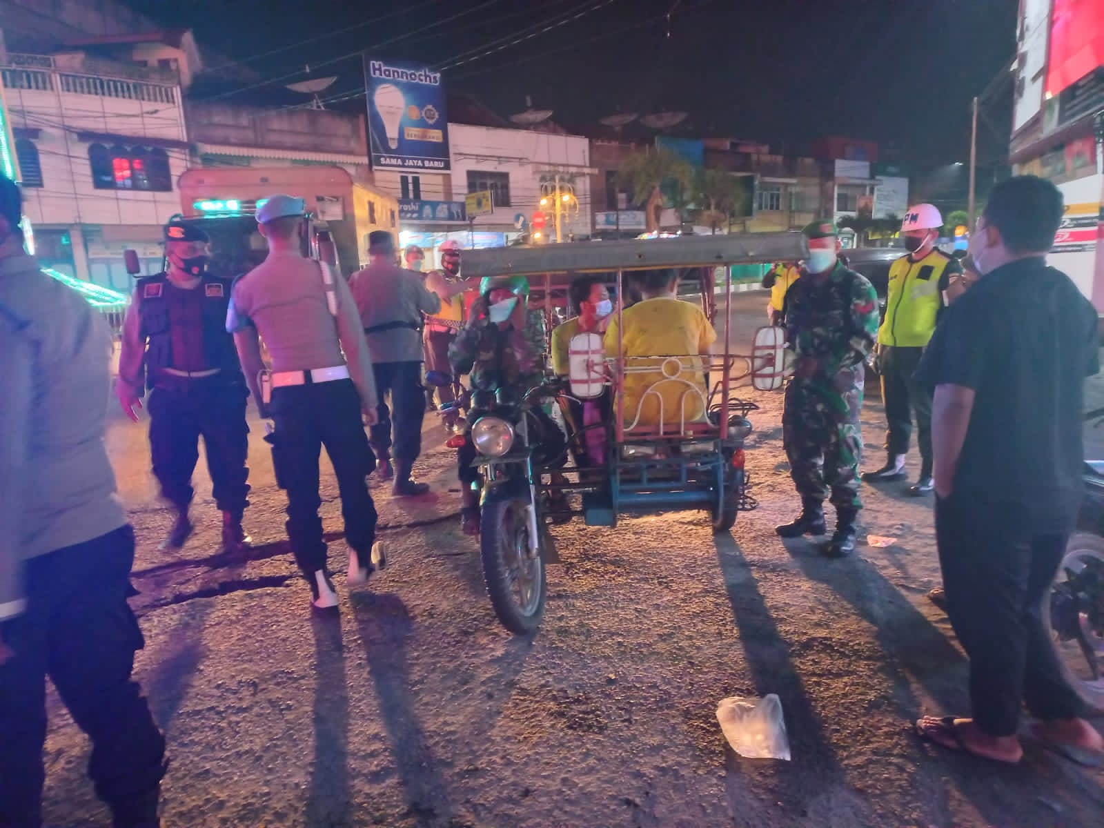 Polres Tanjung Balai Rutin Patroli dan Ops Yustisi Razia Tempat Hiburan Malam dan Cegah Covid-19