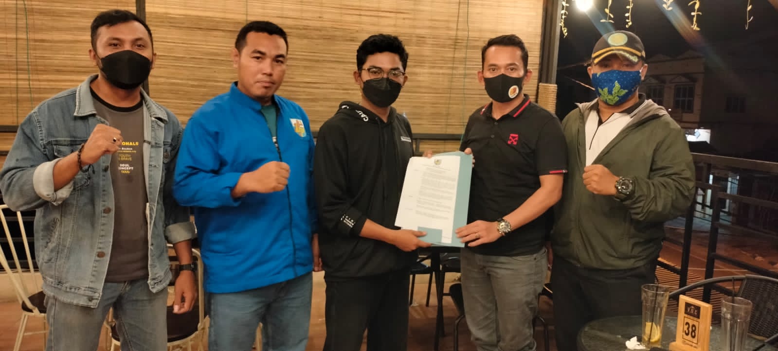 PK KNPI Pantau labu serahkan berita acara pleno keÂ  DPD KNPI Deli Serdang