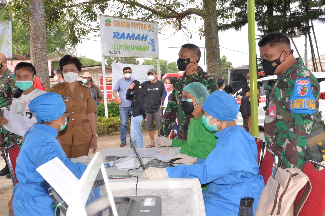 Lanud Soewondo Serbu Tanah Karo Untuk Vaksinasi Massal