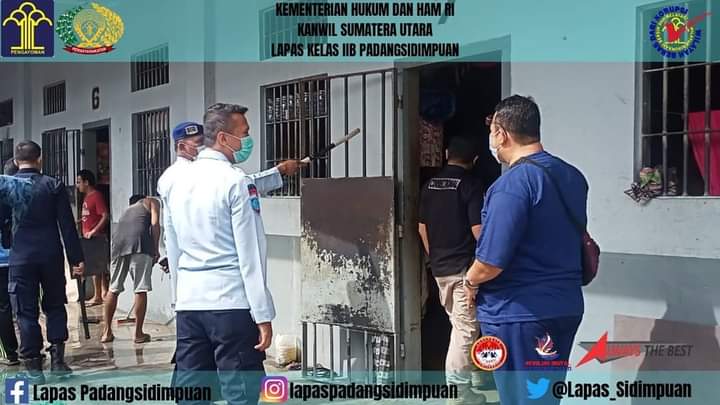 Wujudkan Salah Satu Kunci Pemasyarakatan, Lapas Kls IIB Padangsidimpuan Deteksi Dini Gangguan Kamtib