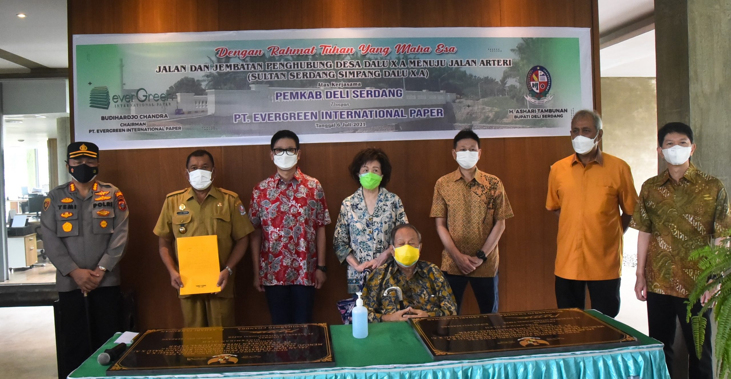 Bersama Bupati DS, Kodratkan Ikut ResmikanÂ  Jembatan Penghubung Desa Dalu X ke Jalan Sultan Serdang