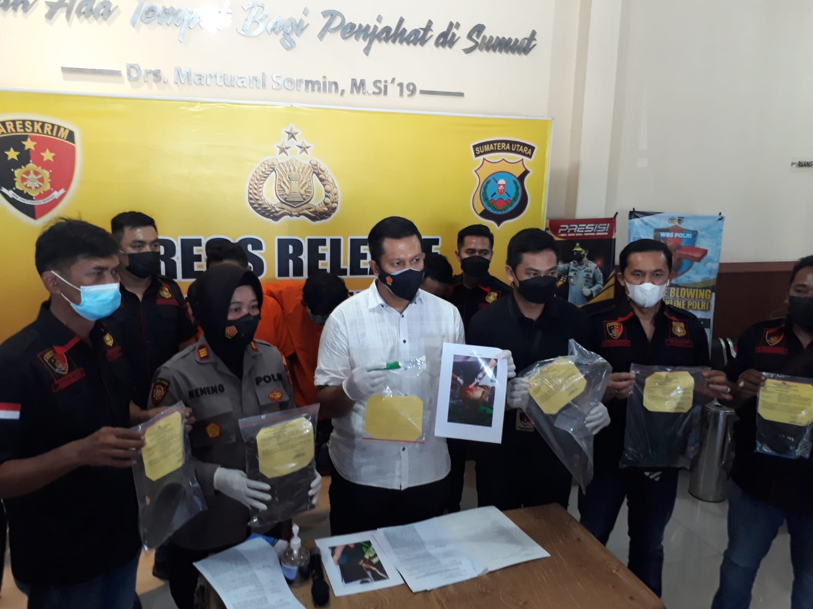 Polsek Patumbak Tembak 3 Tersangka Pembunuhan di Marindal