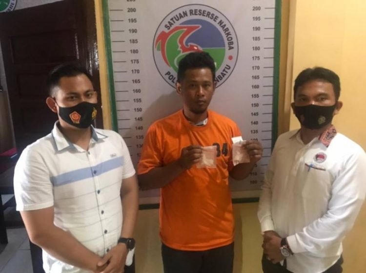 Sat Narkoba Polres Labuhanbatu Tangkap Seorang Pengedar Narkoba, BB 17 Gram Shabu Diamankan